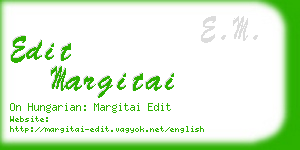 edit margitai business card